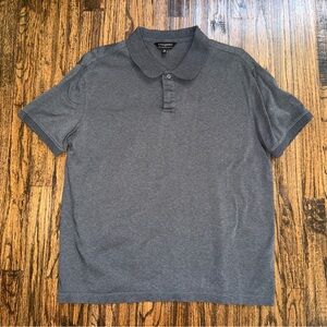 Banana Republic Luxury Performance Polo Shirt Dark Gray Size Medium